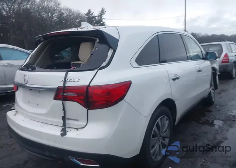 2015 Acura Mdx Technology Package z USA, uszkodzony, nr VIN 5FRYD4H44FB028575